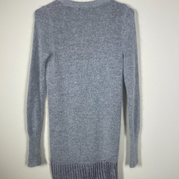 Moda International Women's Cardigan Sweater S Wool Rabbit Hair Gray Cozy! - Picture 5 of 5